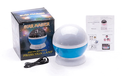 LÁMPARA ESTELAR GIRATORIA – LUCES MÁGICAS Y PROYECCIÓN DE ESTRELLAS