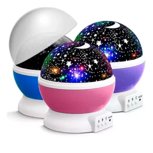LÁMPARA ESTELAR GIRATORIA – LUCES MÁGICAS Y PROYECCIÓN DE ESTRELLAS